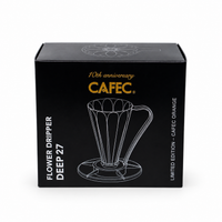 CAFEC Tritan Flower Dripper DEEP27 – 10th Anniversary Limited Edition (Orange)