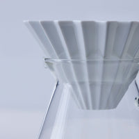 Origami Glass Coffee Server with HARIO