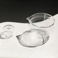 Origami Glass Katakuchi Matcha Bowl