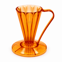 CAFEC Tritan Flower Dripper DEEP27 – 10th Anniversary Limited Edition (Orange)