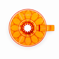CAFEC Tritan Flower Dripper DEEP27 – 10th Anniversary Limited Edition (Orange)