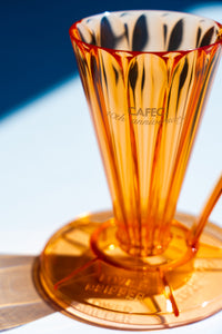 CAFEC Tritan Flower Dripper DEEP27 – 10th Anniversary Limited Edition (Orange)