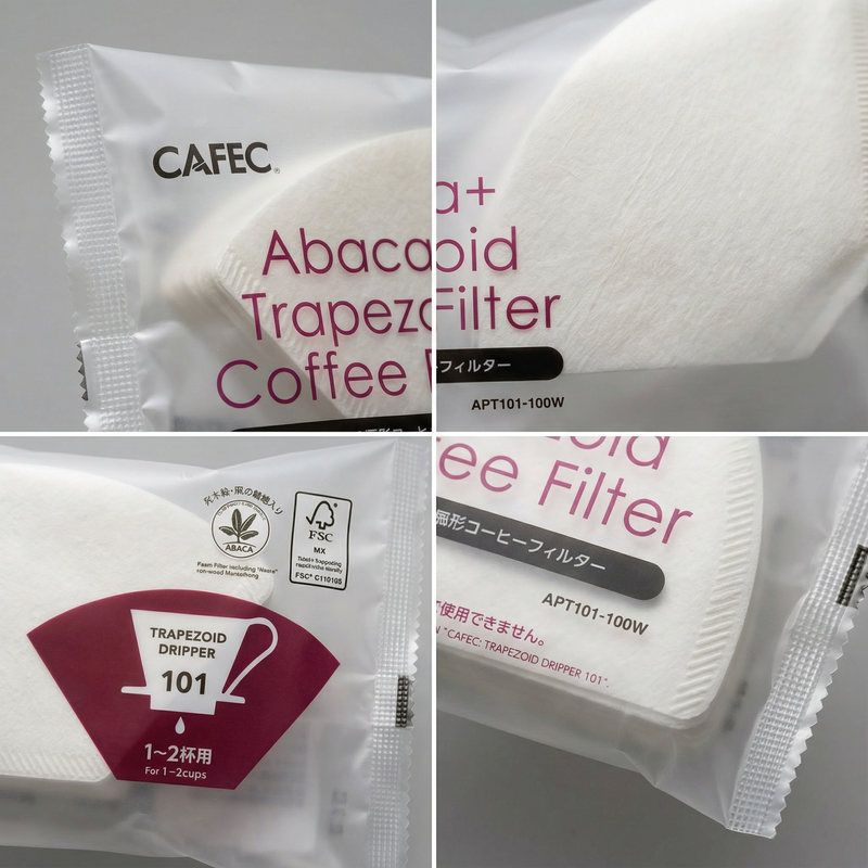 CAFEC ABACA+ Trapezoid Paper Filter – Kohiraifu 珈琲生活