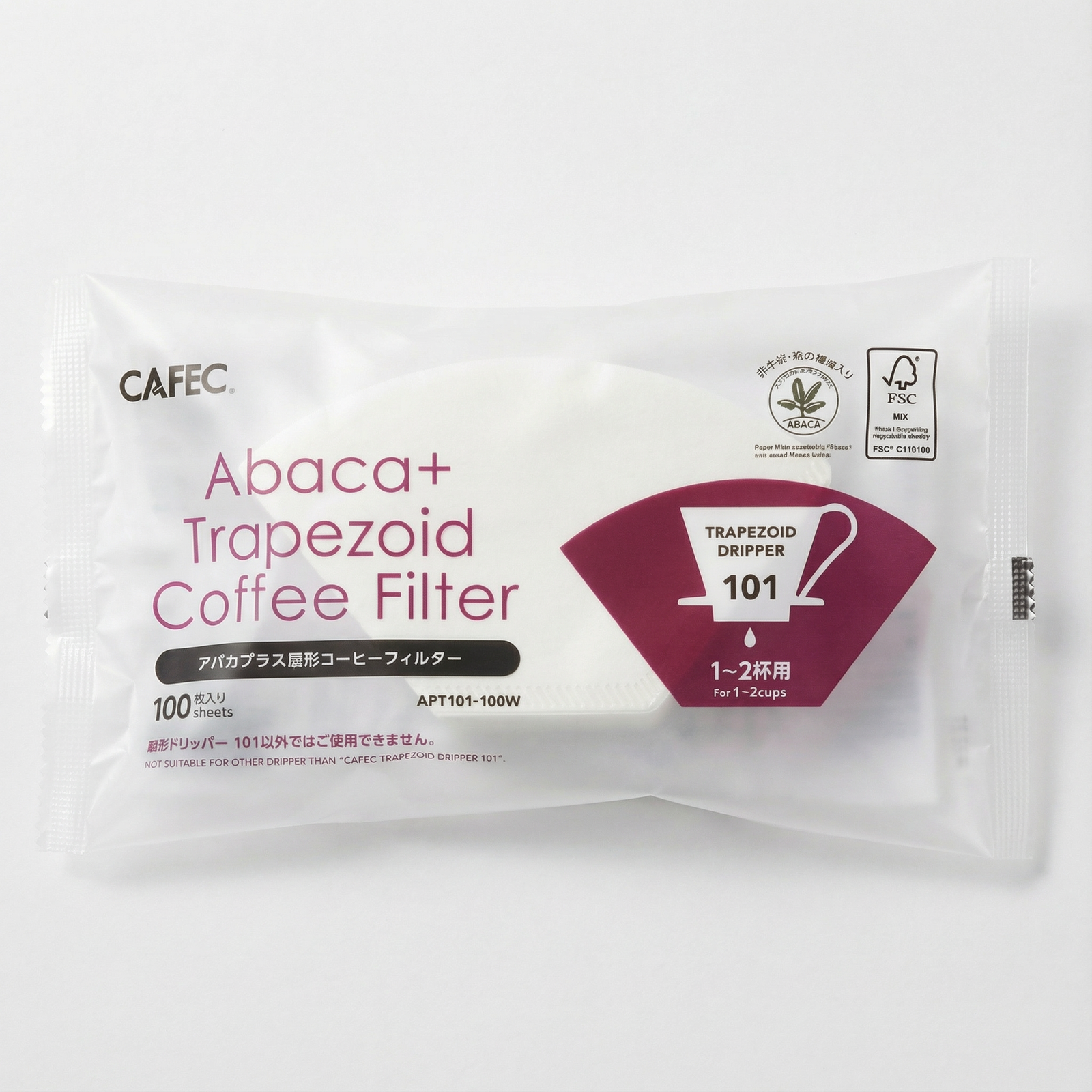カフェラテページ CAFEC ABACA+ Trapezoid Paper Filter – Kohiraifu 珈琲生活