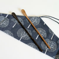 Kohiraifu 'Ginten' Matcha Spoon & Linen Wrap Set