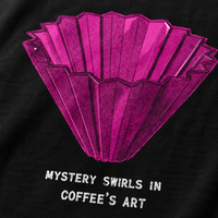Kohiraifu T-shirt - Mystery Swirls in Coffee's Art